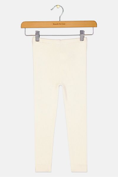 GAP Toddlers Girl Ribbed Leggings, Beige