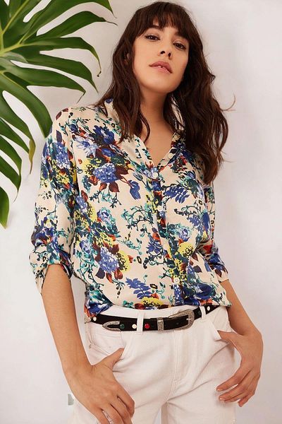 NEW LAVİVA Women's Ecru Shirt - 700-t4011-1760