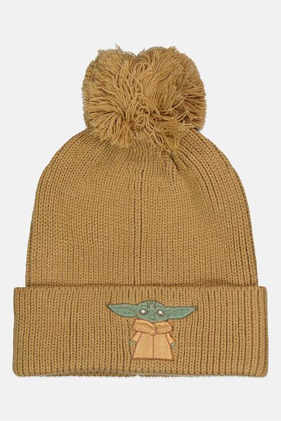 GAP Kids Boy Knitted Beanie Hat, Tan