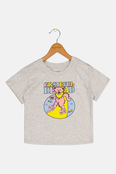 GAP Kids Girl Short Sleeves Graphic Print Tops, Multicolor