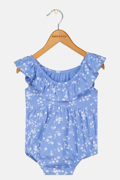 GAP Toddlers Girl Floral Print Romper, Multicolor