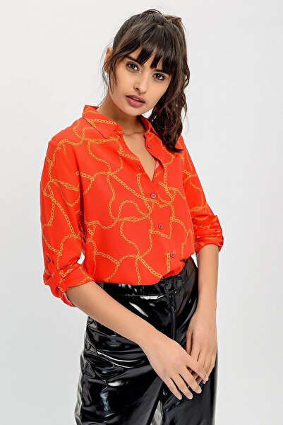 NEW LAVİVA Women's Red Shirt - 700-H5032