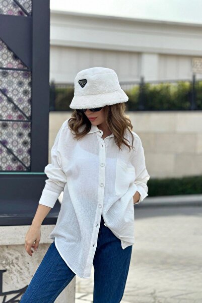 NEW LAVİVA Women's Ecru Shirt - 700-3443