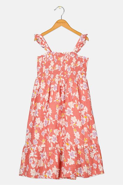 GAP Kids Girl Floral Print Dress, Multicolor