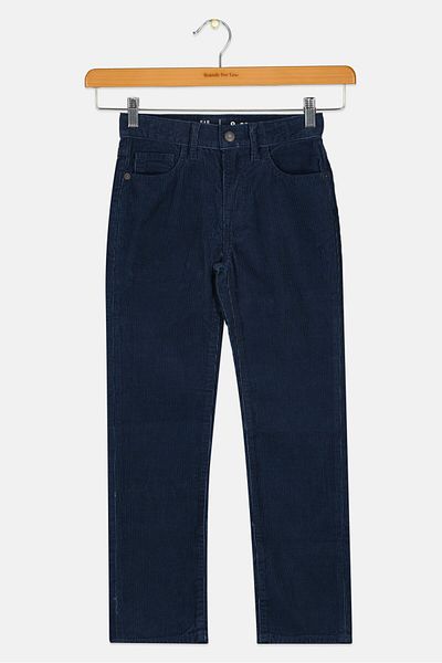 GAP بنطال مخملي للأولاد، أزرق داكن