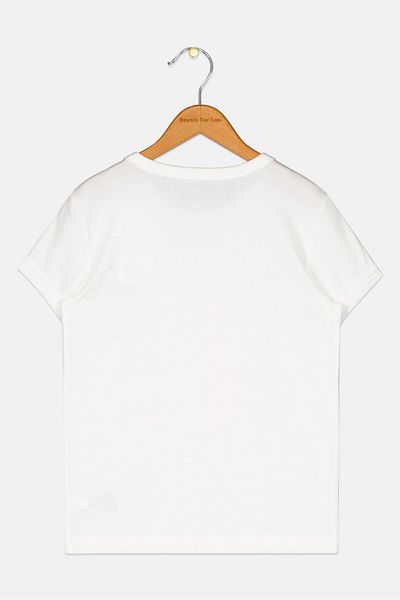 GAP Kids Girl Short Sleeves Graphic Print T-Shirt, White