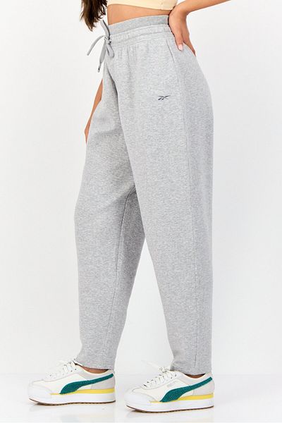 Reebok Women Sportswear Fit Drawstring Outdoor Sweatpants, Grey