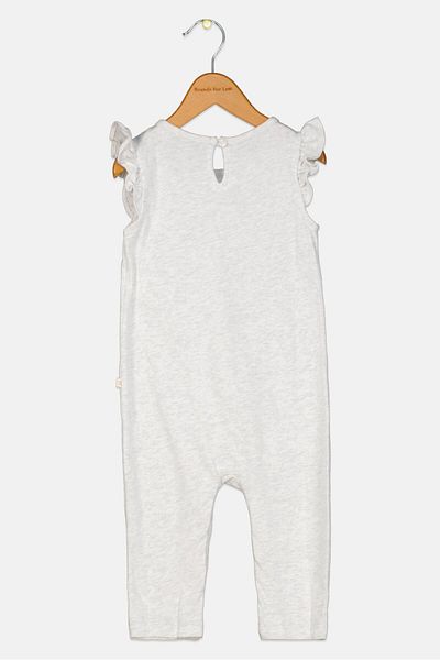 GAP x Disney Toddlers Girl Graphic Print Cap Sleeves Bodysuit, Grey