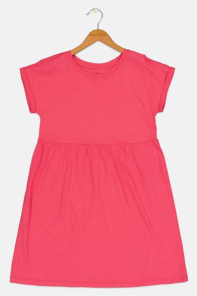 GAP Kids Girl Solid Dress, Pink