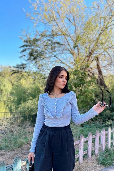NEW LAVİVA Women's Gray Blouse - 700-K7113