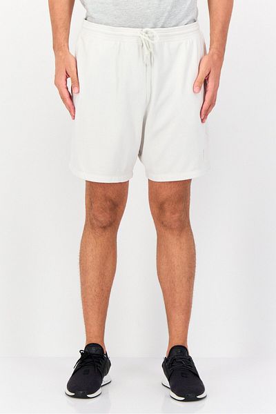 GAP Men Embroidered Logo Basic Shorts, Ivory
