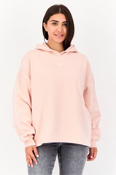 Reebok Women Sportswear Fit Long Sleeves Outdoor Hoodie, Pink