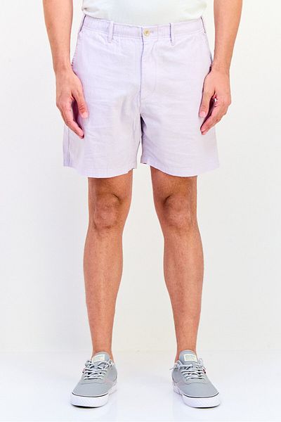 GAP Men 7 Inseam Plain Chino Shorts, Lilac