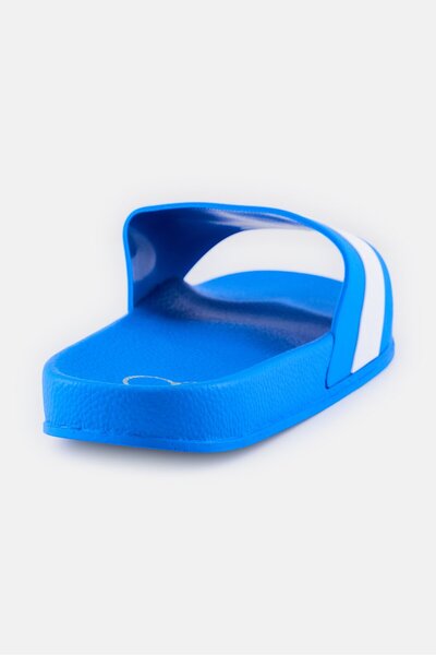 Ocean Pacific Men Brand Logo Slip On Slides, Blue