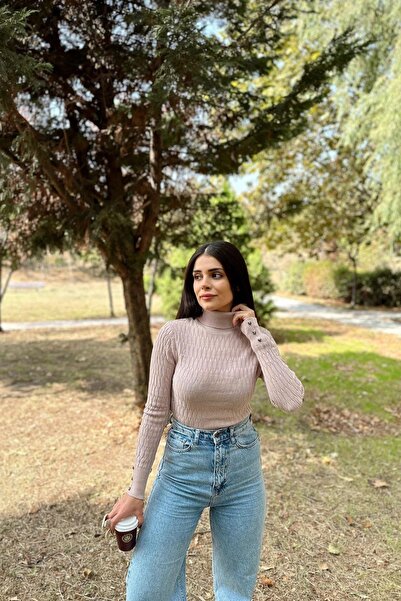 NEW LAVİVA Women's Dusty Rose Blouse - 700-K7523