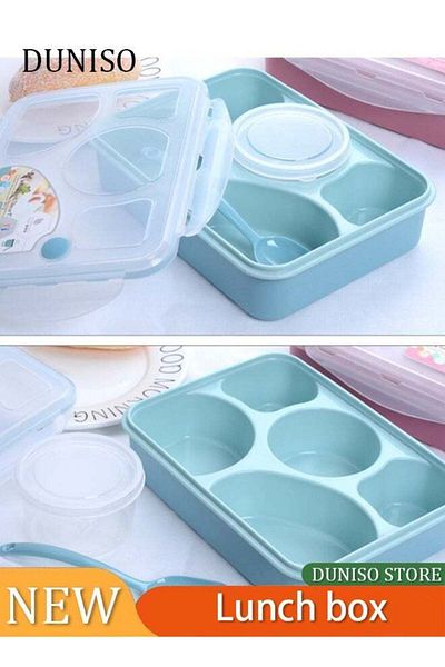 Generic Bento Box Kids Lunch Box, 5 - Compartment Meal Prep Container for Kids, Reusable Food Storag
