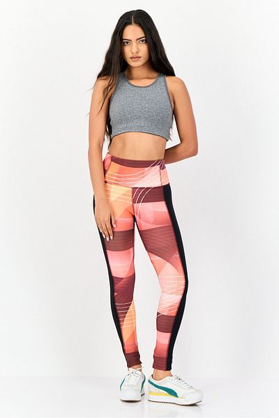 Reebok Women Sportswear Fit Training Leggings, Multicolor