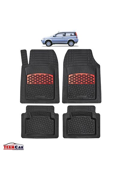 TEAMCAR Covorase Auto ® Tip Tavita Compatibile Honda Hr-v 1 (1999–2006) - Suv Red