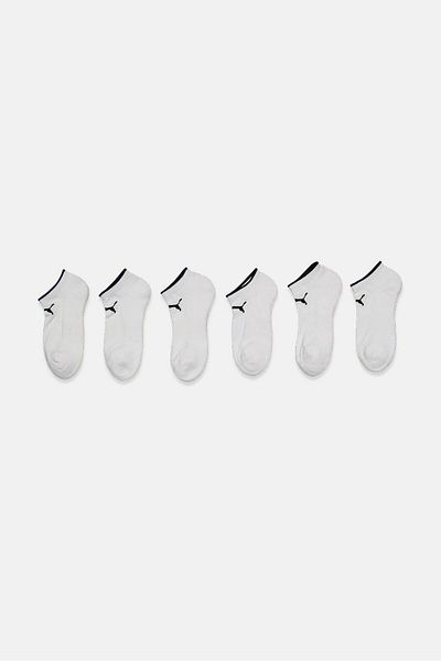 Puma Women 6 Pairs Terry Low Cut Socks, White