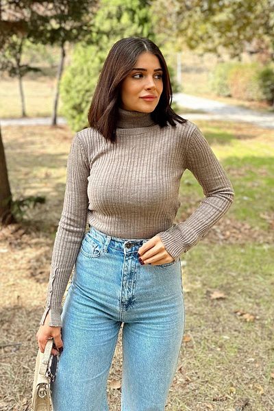 NEW LAVİVA Women's Beige Knitwear - 700-K7527