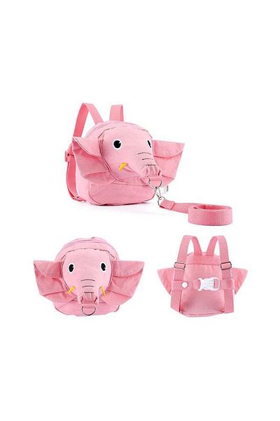 Generic 1-Piece Cartoon Animal Decor Cute Baby's Anti-Lost Rope Backpack