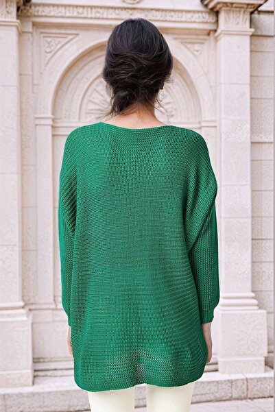 NEW LAVİVA Women's Green Sweater - 700-K5920