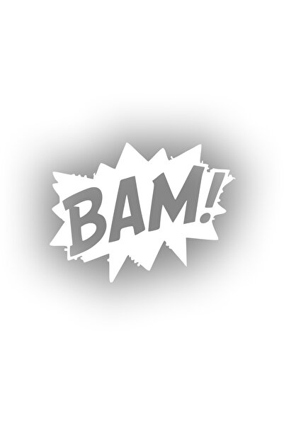 Reysa Tasarım ملصق سيارة بام مقاس 17×17 سم أبيض