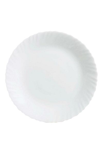 Generic طبق عشاء دائري عالي الجودة من لومينارك فيستون، أبيض، 25 سم، P5502