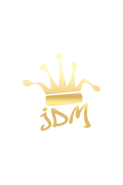 Reysa Tasarım ملصق سيارة JDM King Crown مقاس 17 × 17 سم ذهبي