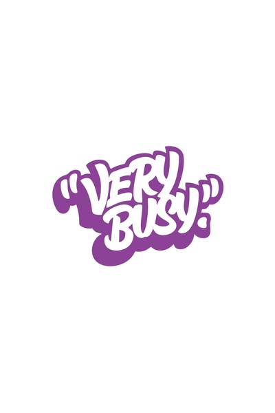 Reysa Tasarım Very Busy Car Sticker 17X17 cm Purple