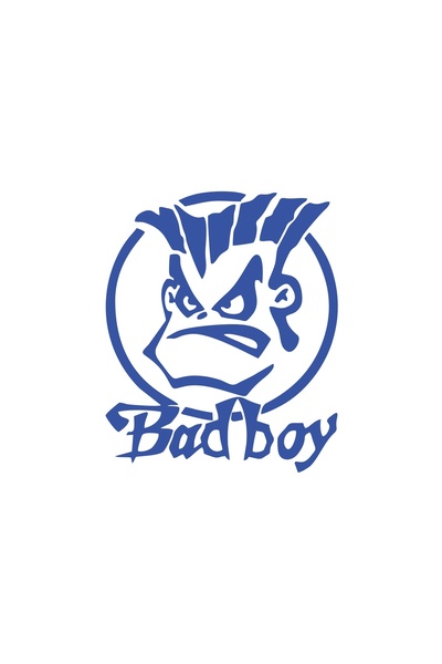 Reysa Tasarım ملصق سيارة باد بوي مقاس 17×17 سم باللون الأزرق