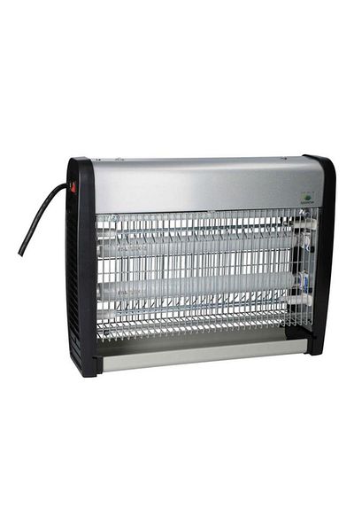 Generic serene 2x10W 220V Ultra Slim Insect Killer Silver and Black JB20M-210W