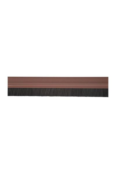 Generic ACE Vinyl and Brush Bottom Door Seal Brown 1m FY1B- BROWN
