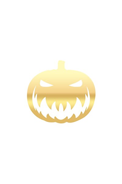 Reysa Tasarım Pumpkin Car Sticker 17X17 cm Gold