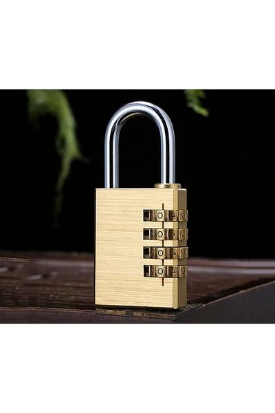Other Coded Lock Combination Padlock Resettable 4-Digit Password (61 x 21 x 10 mm)