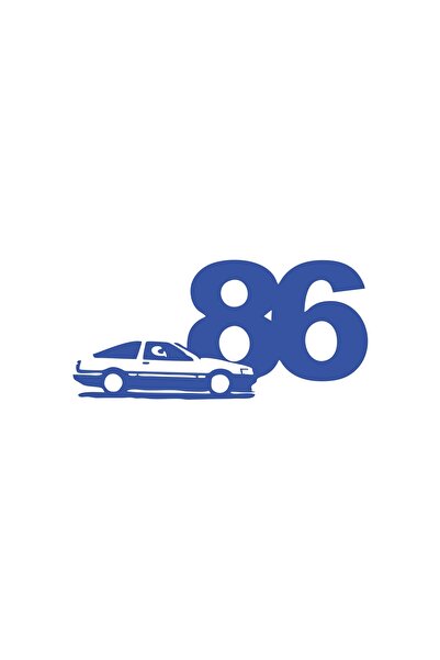 Reysa Tasarım 86 ملصق سيارة JDM مقاس 17 × 17 سم باللون الأزرق