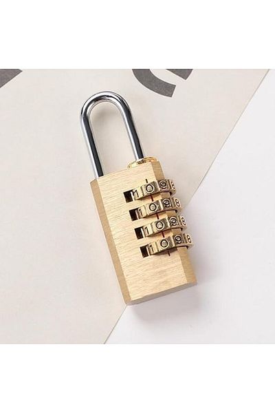 Other Coded Lock Combination Padlock Resettable 4-Digit Password (80 x 28 x 13 mm)