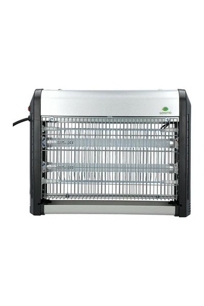 Generic serene 2 x 10W LED Light Insect Killer Silver and Black