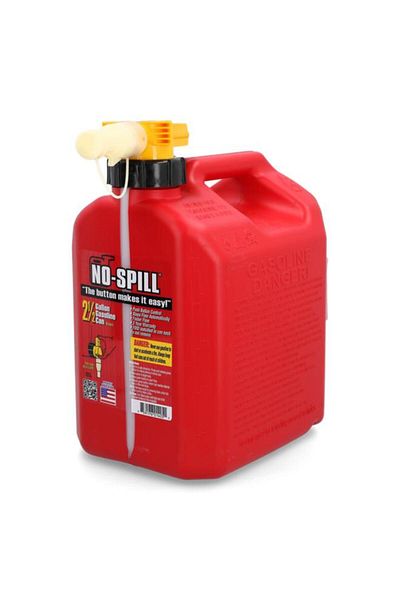 Generic No-Spill Portable and Durable Gas Can with Stainless Steel Mesh Screen Red 2.5 Gal