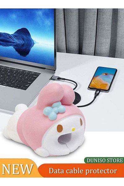 Generic Cable Protector Cell Phones Accessories 1pcs Set for iPhone (Lightning Cable, Long-eared rabbit)
