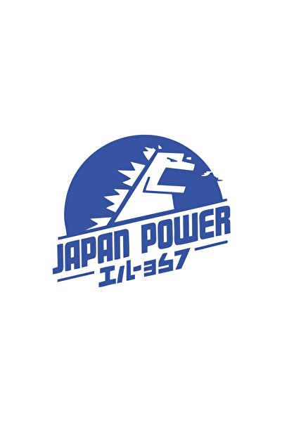 Reysa Tasarım ملصق سيارة ياباني باور 17x17 سم أزرق