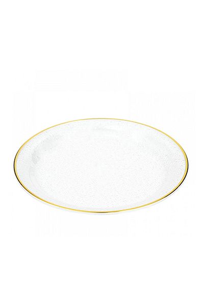 PUFO Tavă decorativă elegantă Pufo Luxury pentru servirea aperitivelor, prăjiturilor, fructelor, 27 cm