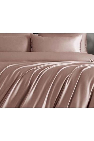 Primavera Home Double bed linen, 4 pieces, Finet Satinat, Fitted sheet 180x200cm, Powder Pink