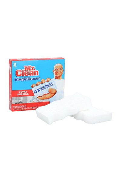 Generic ممحاة سحرية فائقة القوة من مستر كلين، قطعتان، لون أبيض