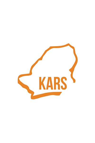 Reysa Tasarım ملصق سيارة كارس هارايت 17x17 سم برتقالي