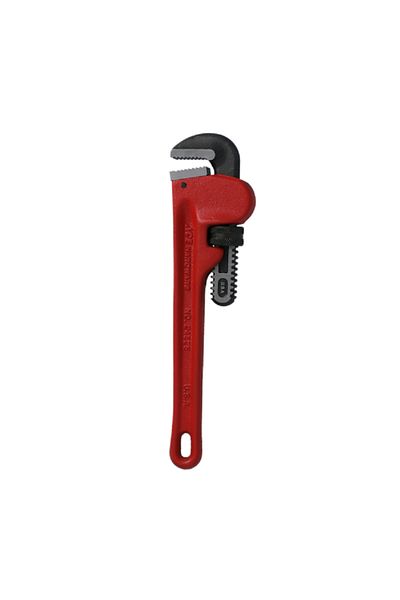 ACE Heavy Duty Forged Hook Jaw Straight Pipe Wrench Red and Black 10inch