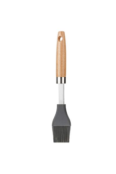 PUFO Pensulă de bucătărie din silicon Cook, pentru patiserie și cofetărie, cu mâner din lemn, 24 cm