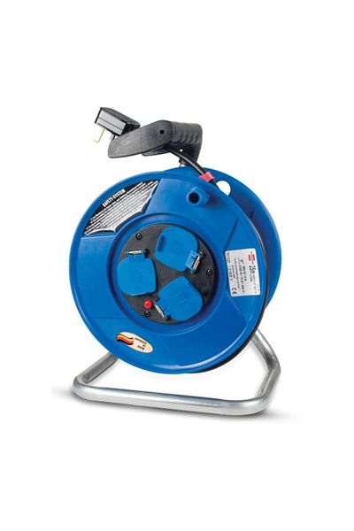 Generic Brennenstuhl 3-Way Cable Reel Blue and Black 25m