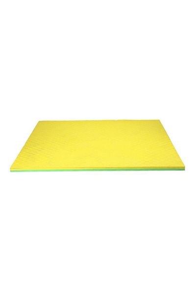 Generic CSP Durable UV Resistant Anti Slip Good Traction Square EVA Mat Yellow 100 x 100cm