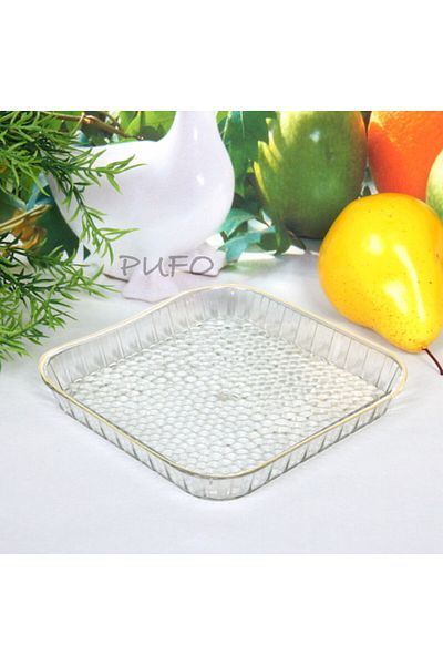 PUFO Tavă decorativă elegantă Pufo Shine pentru servirea aperitivelor, prăjiturilor, fructelor, 20 cm